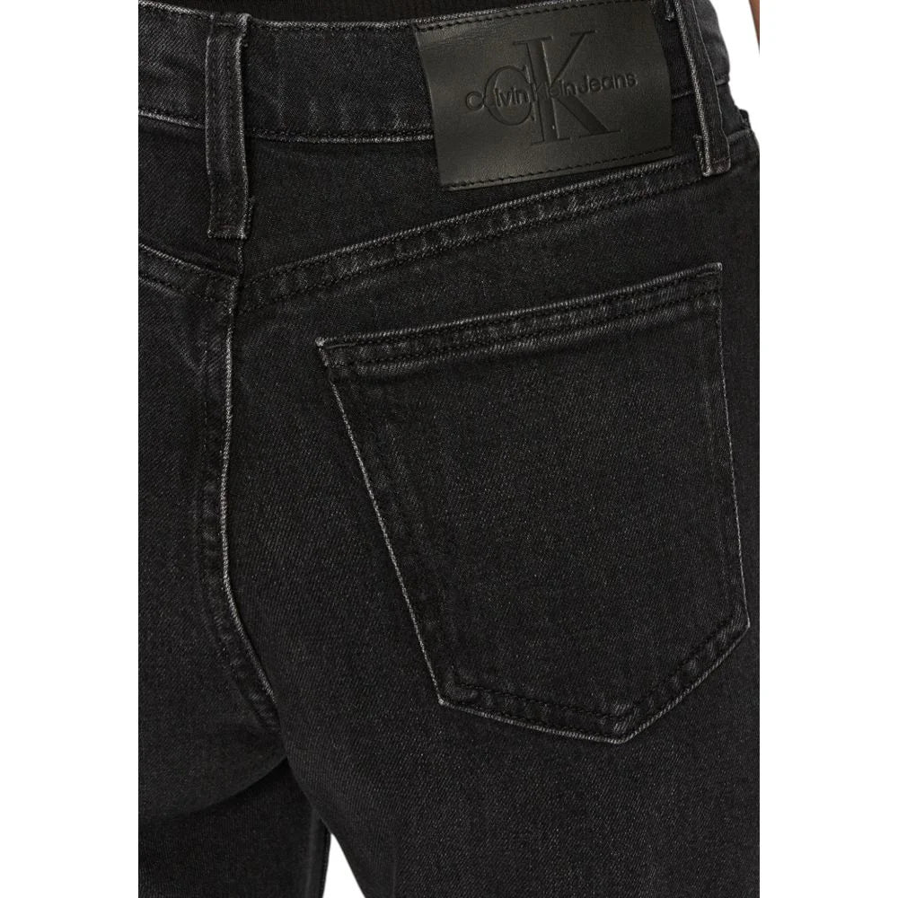 Calvin Klein Jeans Black Cotton Mom Jean - W26 | L32