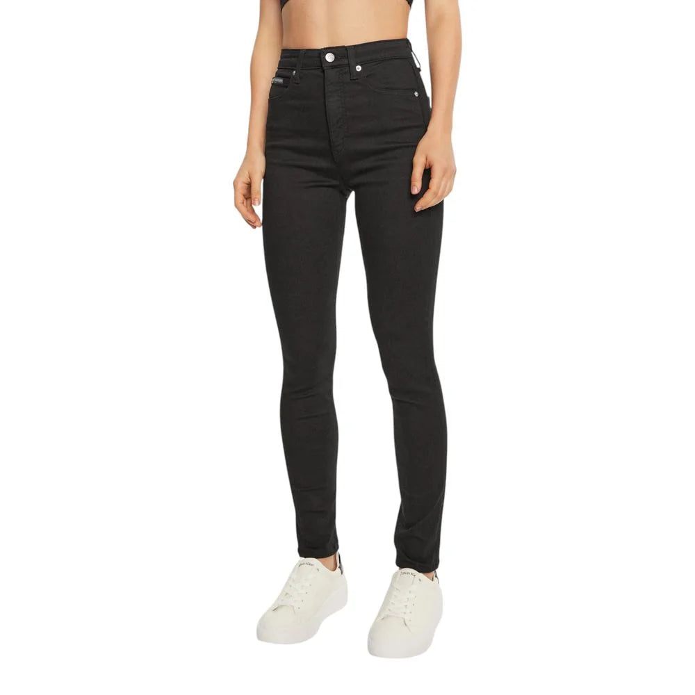 Calvin Klein Jeans Black Cotton Skinny Jean