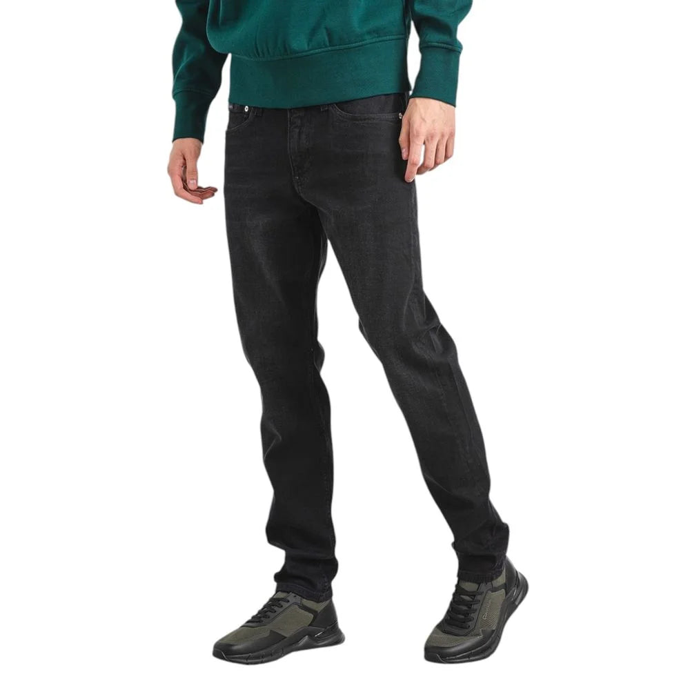 Calvin Klein Jeans Black Cotton Slim Fit Jean