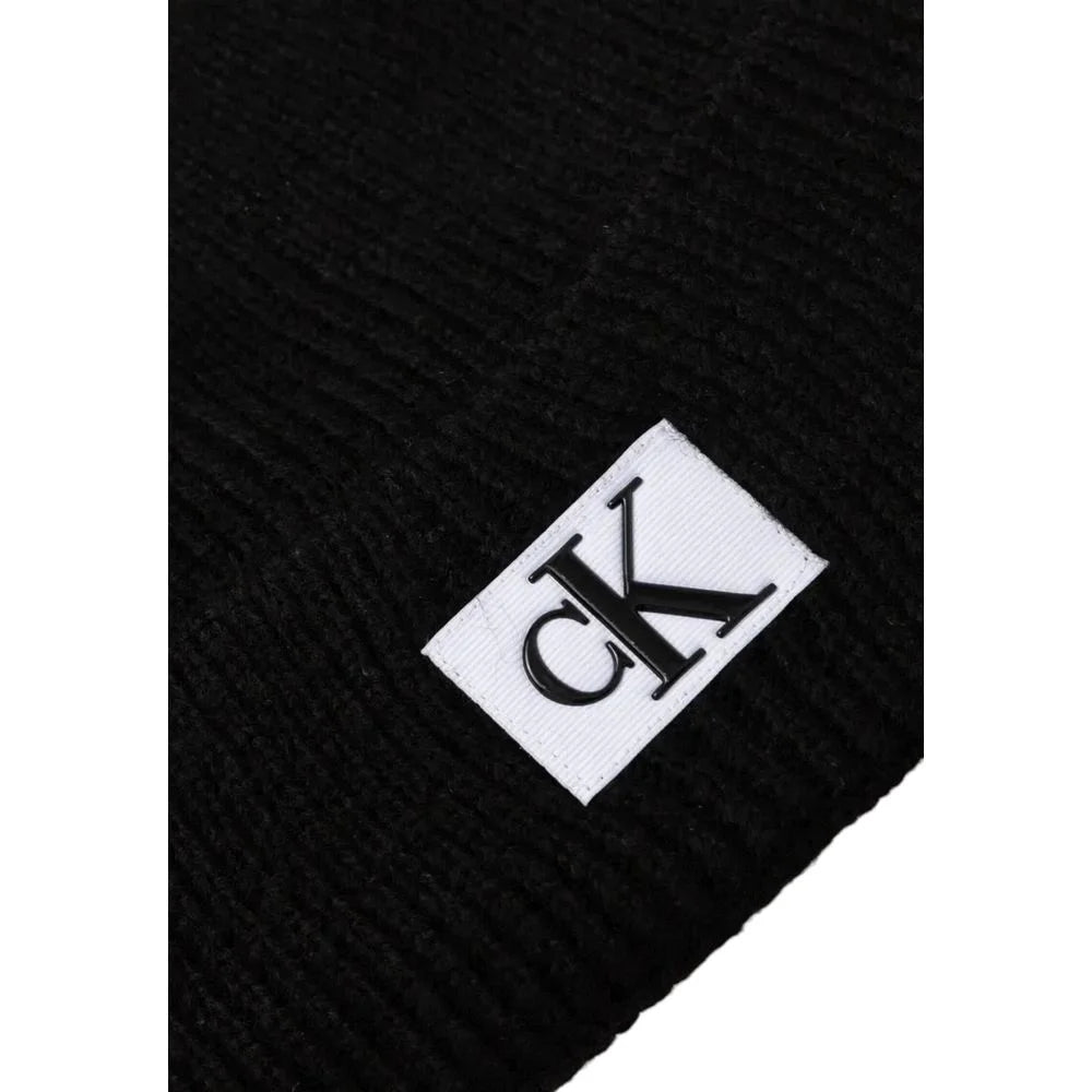 Calvin Klein Jeans Black Marabou Caps Baseball Hat - UNI