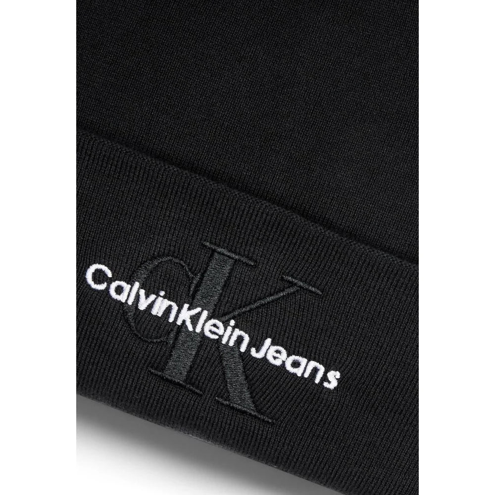Calvin Klein Jeans Black Organic Cotton Caps Baseball Hat - UNI