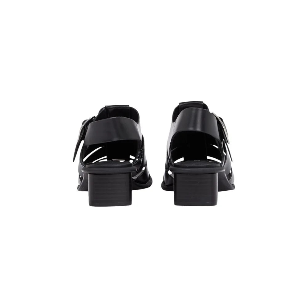 Calvin Klein Jeans Black Polyester Sandal - Sandals