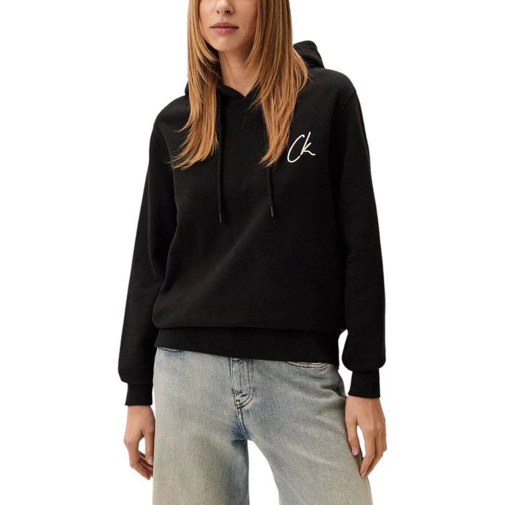 Calvin Klein Jeans Black Recycled Cotton Sweatshirt - IT40|S