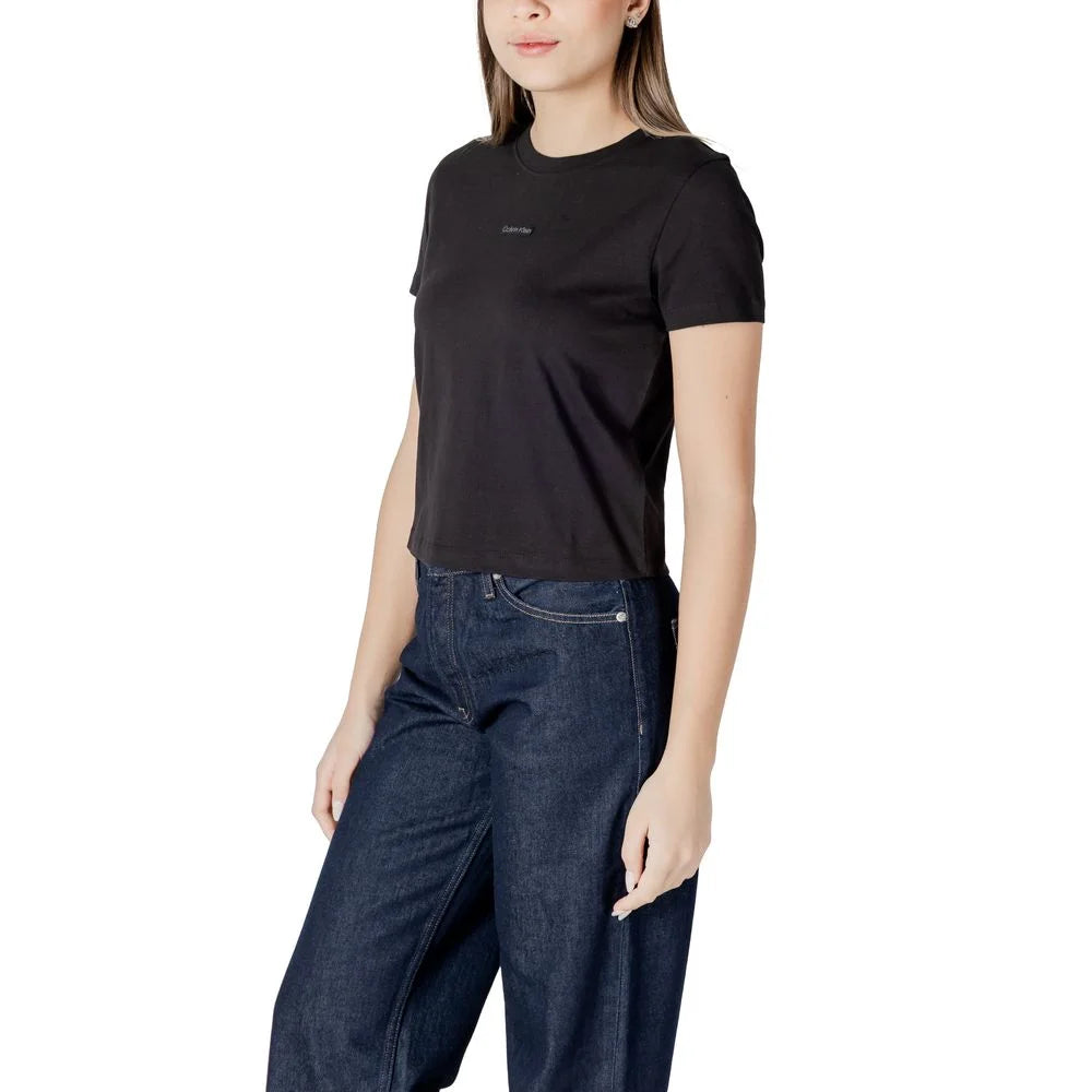 Calvin Klein Jeans Black Recycled Cotton T-Shirt - IT38|XS