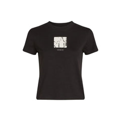 Calvin Klein Jeans Black Recycled Cotton T-Shirt - IT38|XS