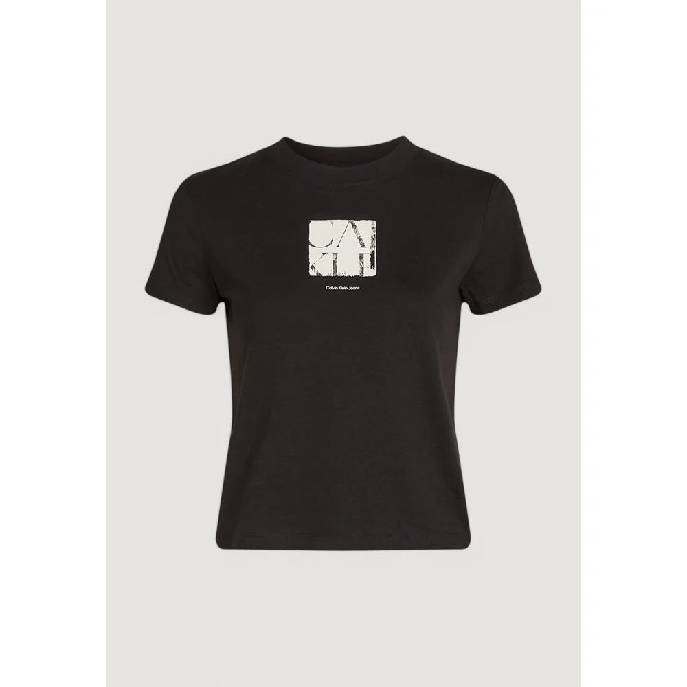 Calvin Klein Jeans Black Recycled Cotton T-Shirt - IT38|XS