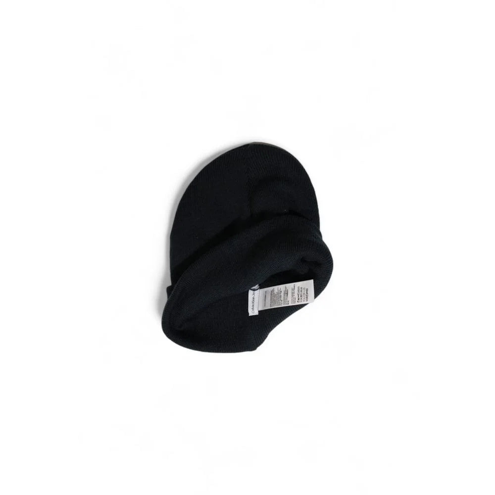 Calvin Klein Jeans Black Recycled Polyester Caps Baseball Hat - UNI