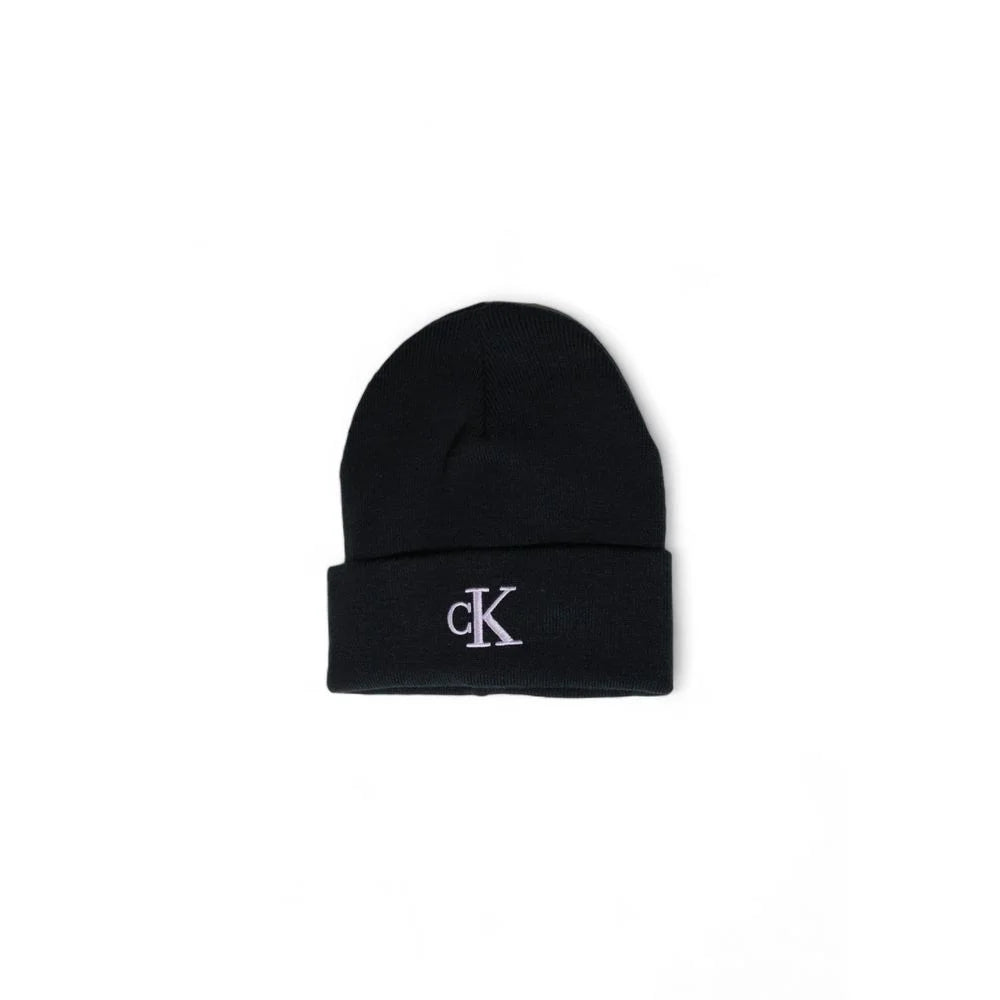 Calvin Klein Jeans Black Recycled Polyester Caps Baseball Hat - UNI