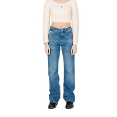 Calvin Klein Jeans Blue Cotton Mom Jean