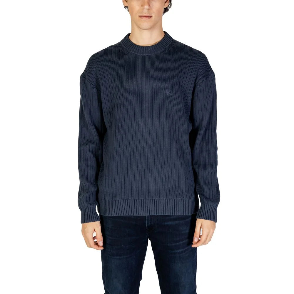 Calvin Klein Jeans Blue Cotton Sweater - IT54 | XXL