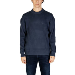 Calvin Klein Jeans Blue Cotton Sweater - IT54 | XXL