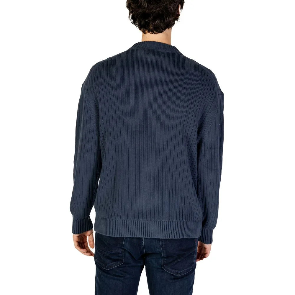 Calvin Klein Jeans Blue Cotton Sweater - IT54 | XXL