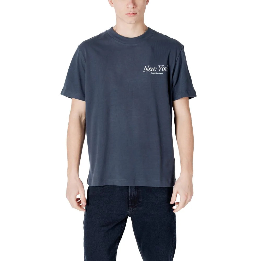Calvin Klein Jeans Blue Cotton T-Shirt - IT46 | M