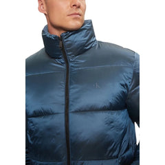 Calvin Klein Jeans Blue Recycled Polyamide Jackets & Coat