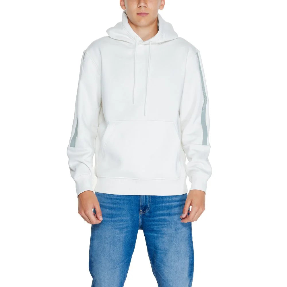 Calvin Klein Jeans Cream Cotton Hoody - IT54 | XXL