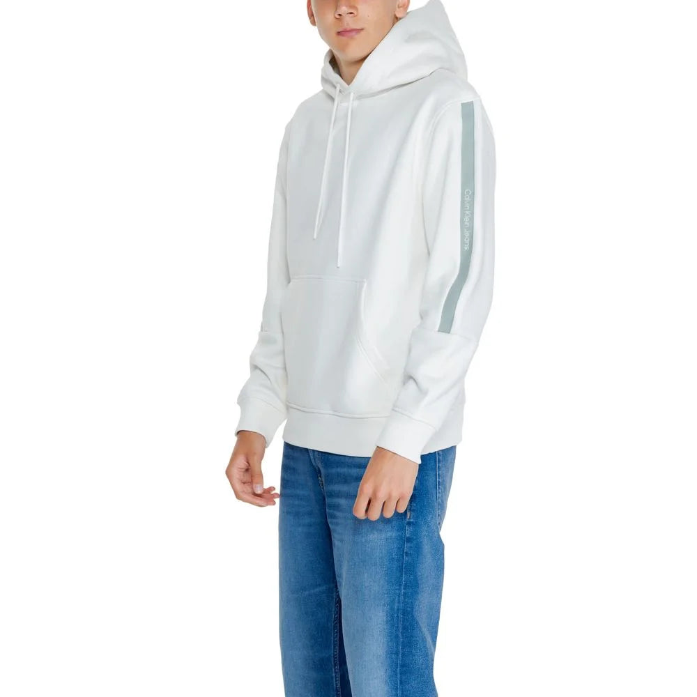 Calvin Klein Jeans Cream Cotton Hoody - IT54 | XXL