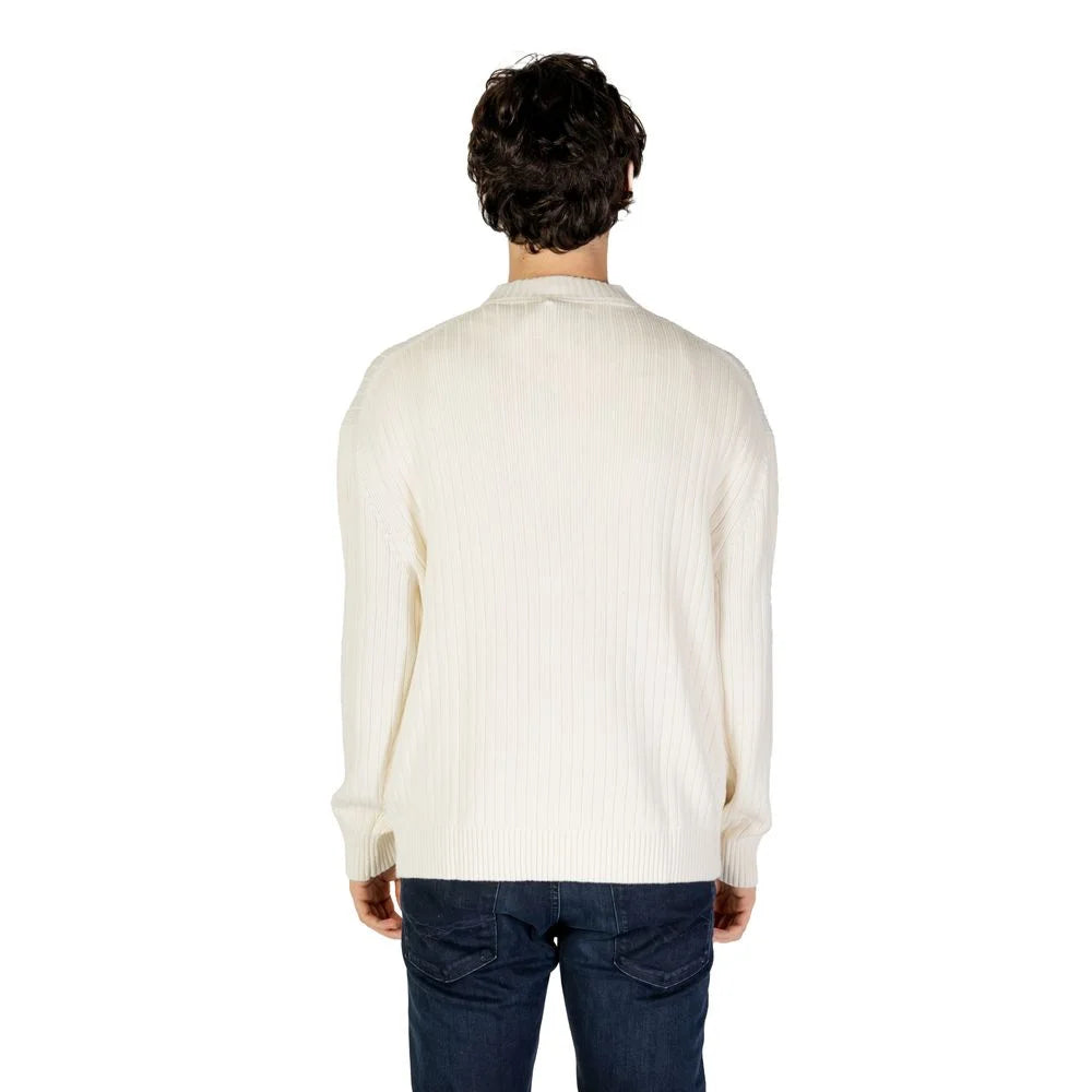 Calvin Klein Jeans Cream Cotton Sweater - IT52 | XL