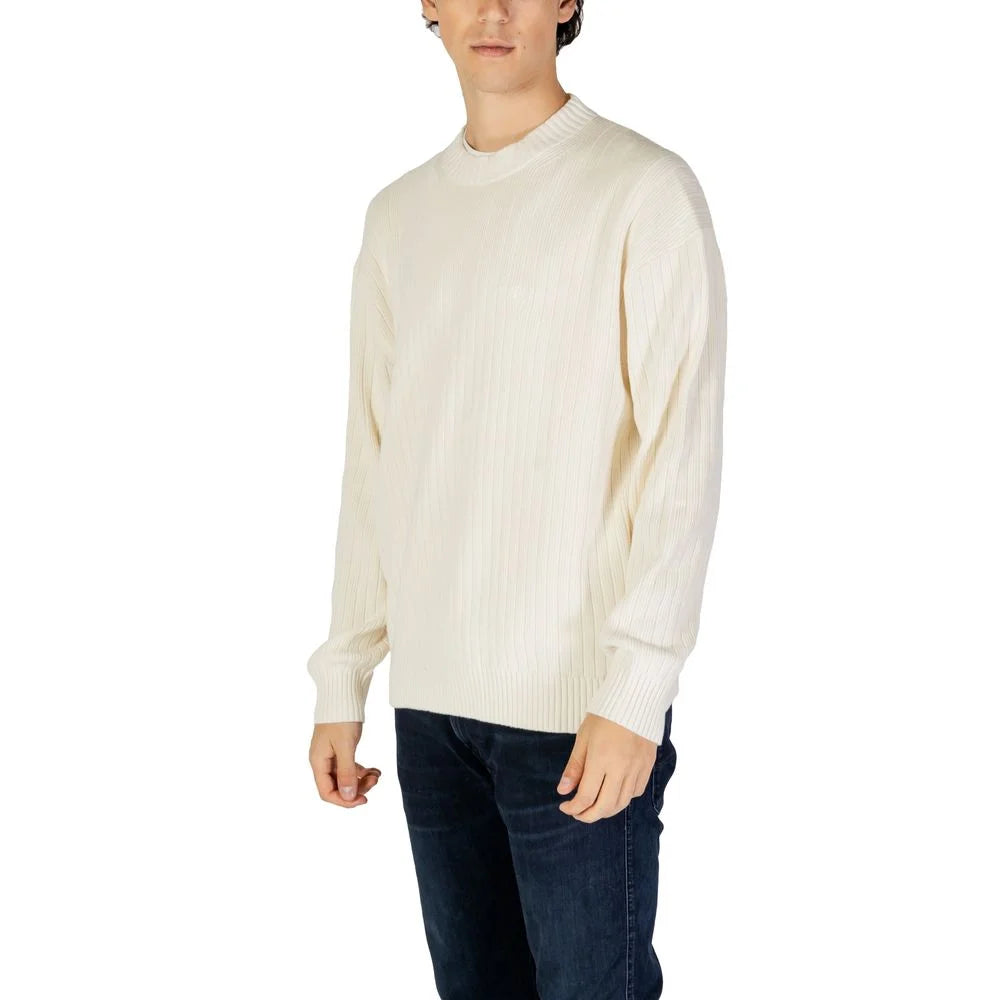 Calvin Klein Jeans Cream Cotton Sweater - IT52 | XL