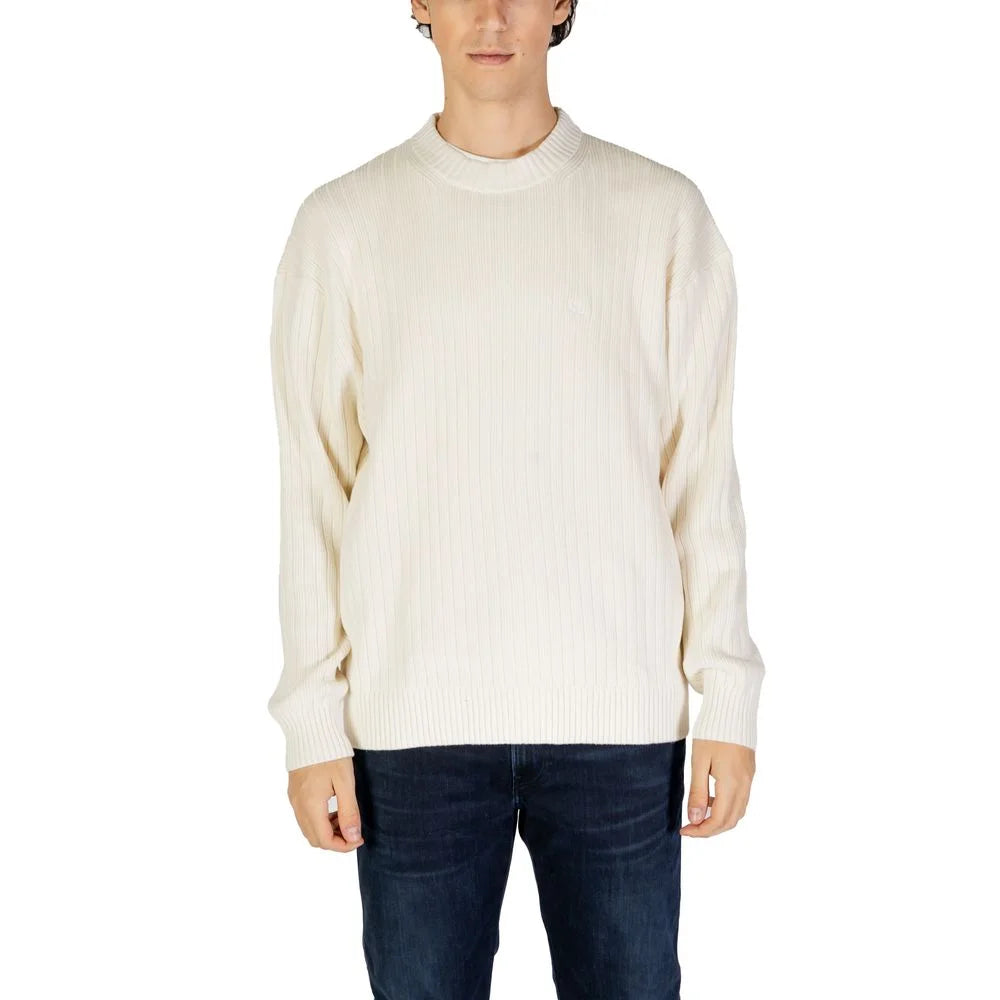 Calvin Klein Jeans Cream Cotton Sweater - IT52 | XL