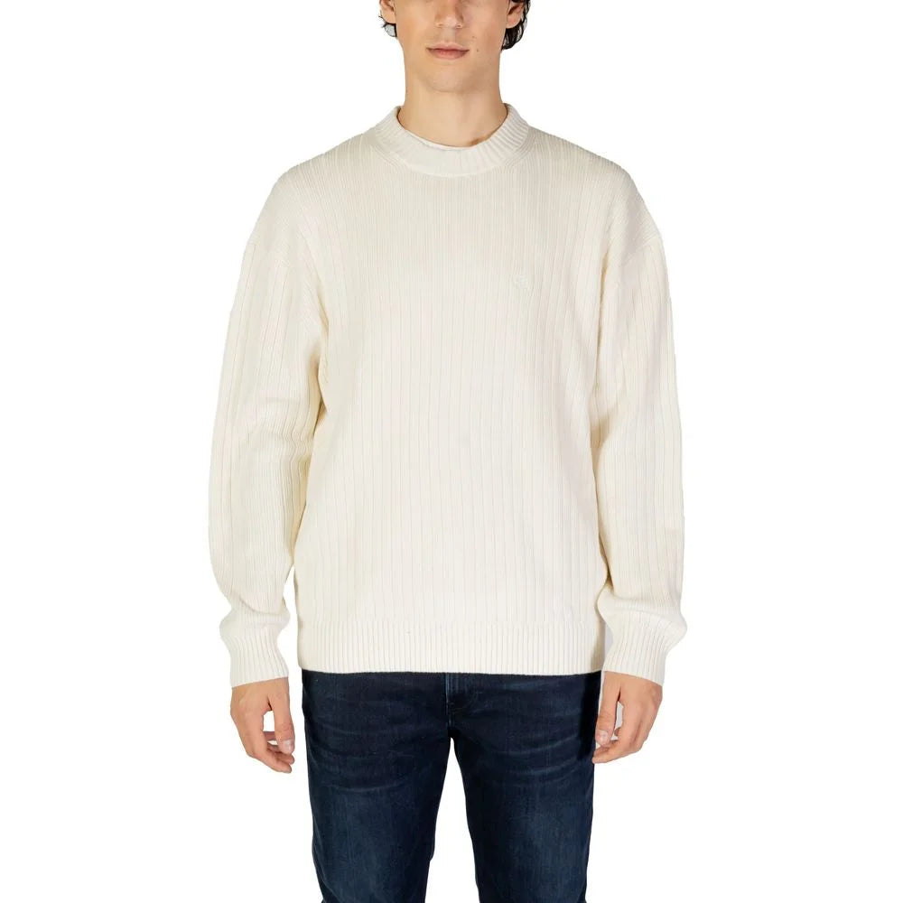 Calvin Klein Jeans Cream Cotton Sweater - IT52 | XL
