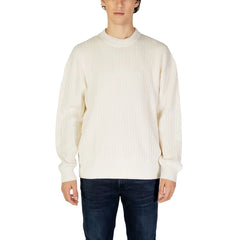 Calvin Klein Jeans Cream Cotton Sweater - IT52 | XL