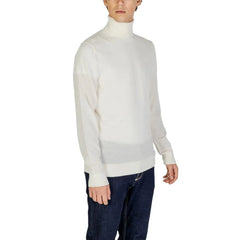 Calvin Klein Jeans Cream Wool Turtleneck
