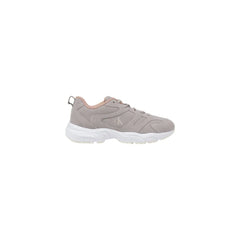 Calvin Klein Jeans Gray Artificial Leather Sneaker - Sneakers