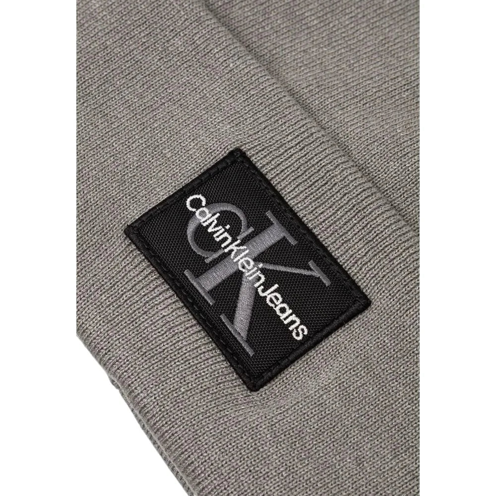 Calvin Klein Jeans Gray Cotton Caps Baseball Hat - UNI