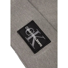 Calvin Klein Jeans Gray Cotton Caps Baseball Hat - UNI