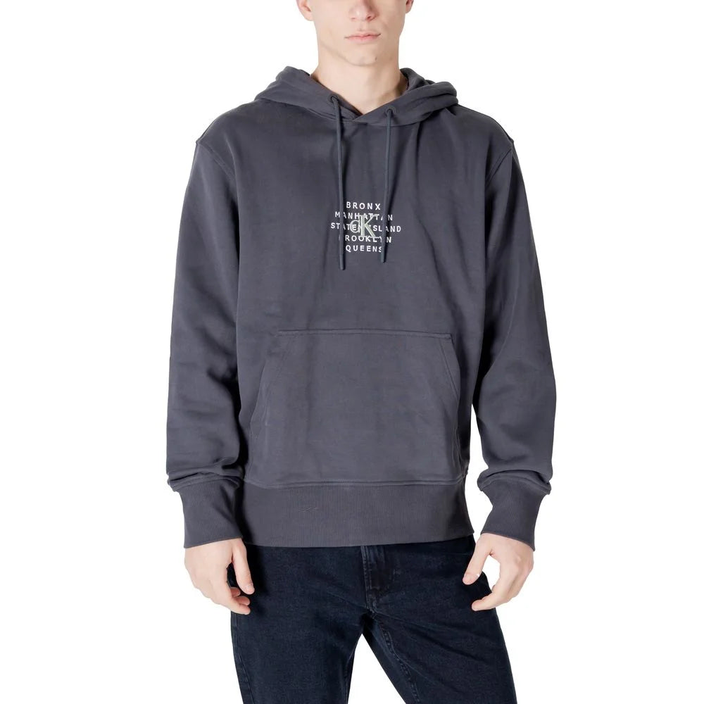 Calvin Klein Jeans Gray Cotton Hoody - IT48 | L