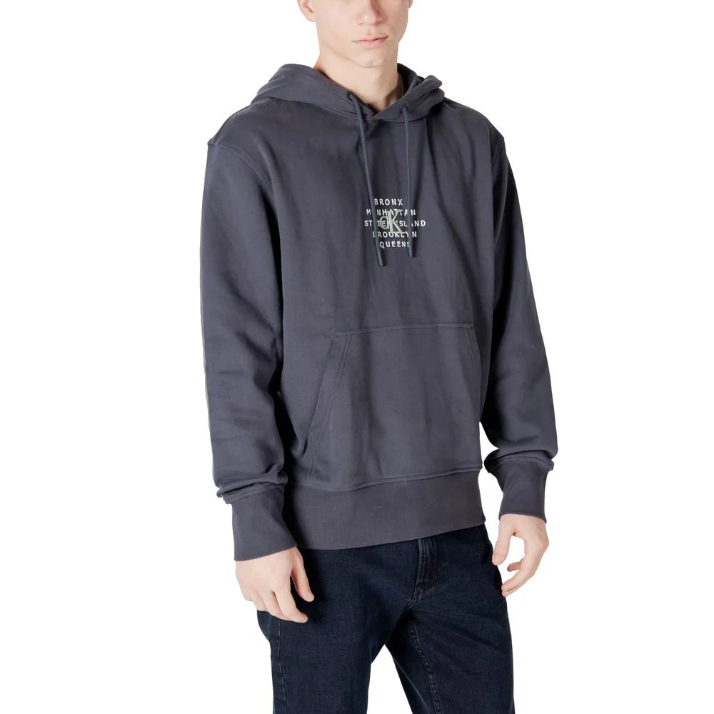 Calvin Klein Jeans Gray Cotton Hoody - IT48 | L
