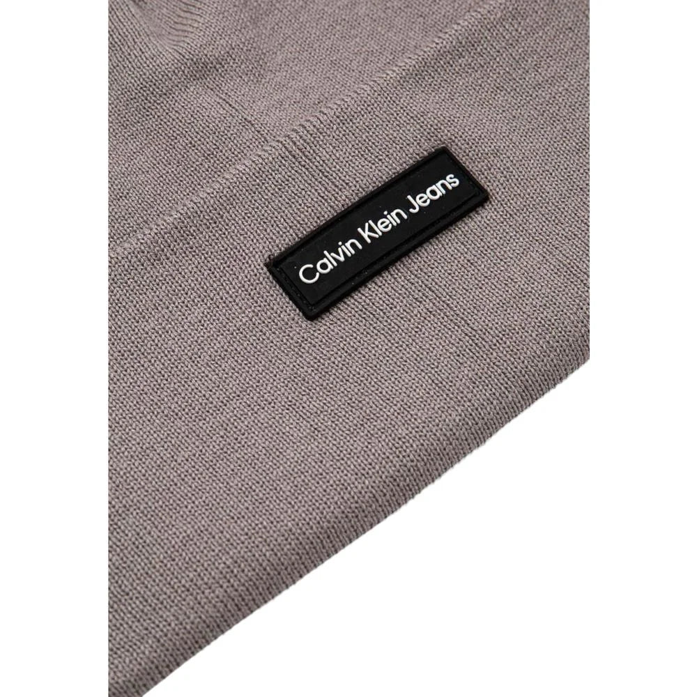 Calvin Klein Jeans Gray Recycled Polyester Caps Baseball Hat - UNI