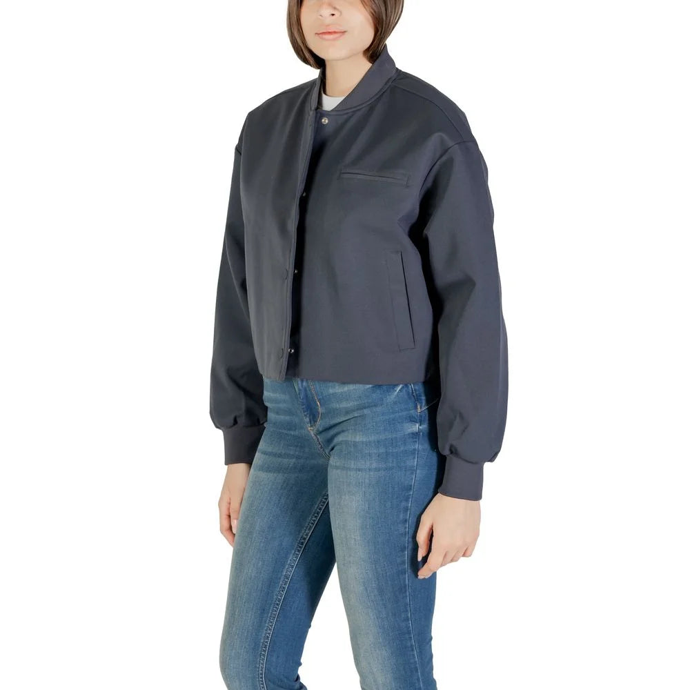 Calvin Klein Jeans Gray Recycled Polyester Jackets & Coat - IT40|S
