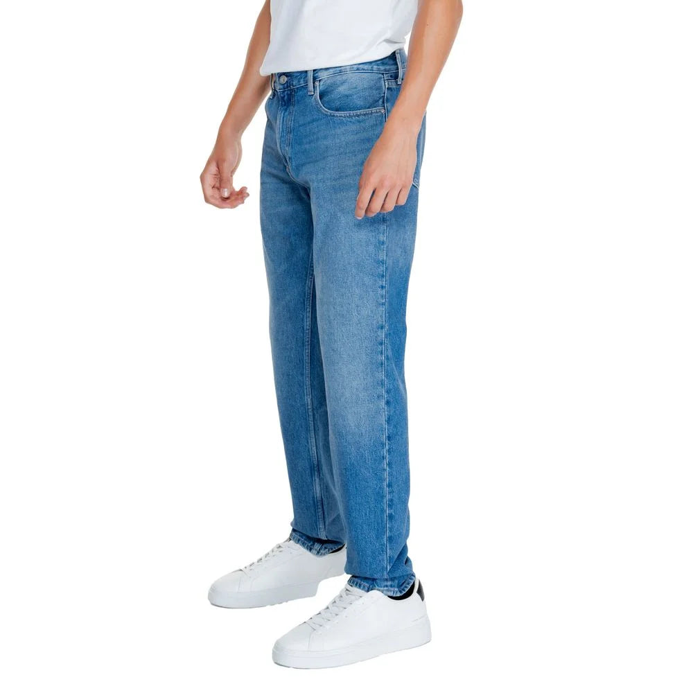 Calvin Klein Jeans Light Blue Cotton Relaxed Fit Jean - W33 | L32