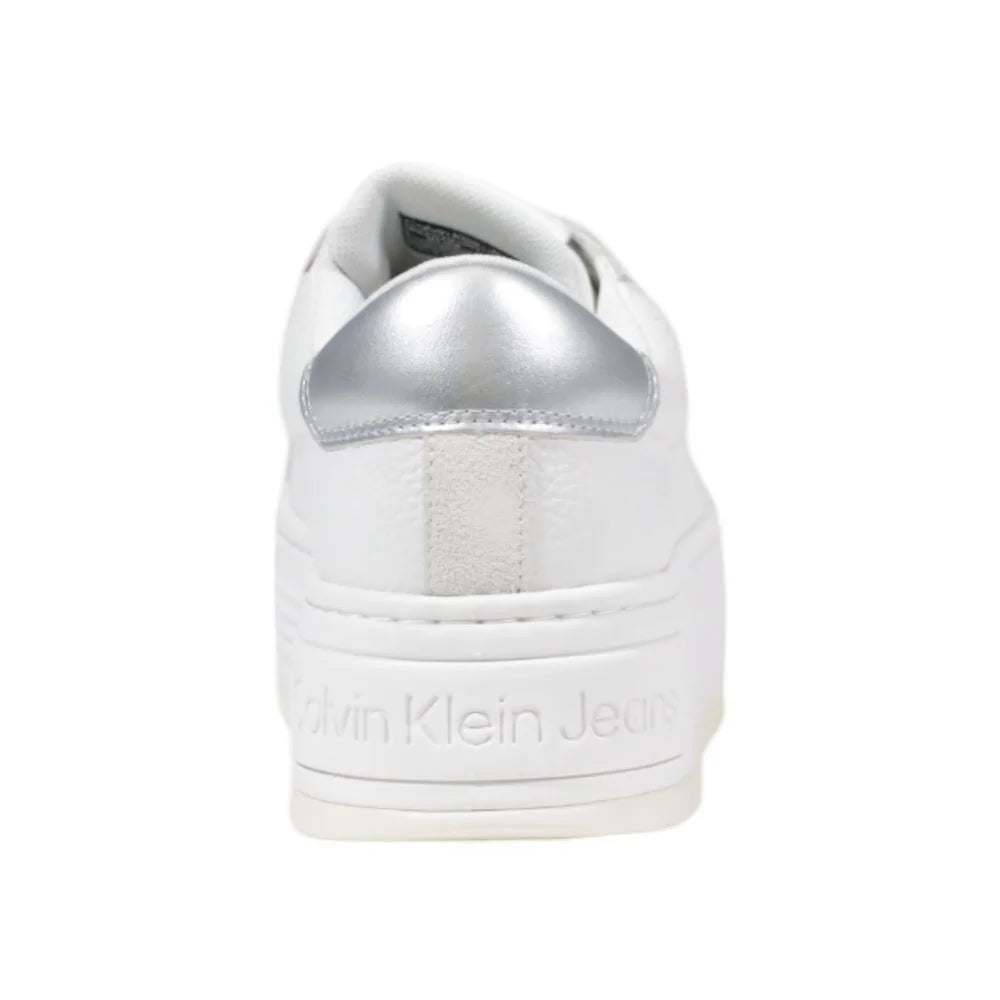 Calvin Klein Jeans Silver Leather Sneaker - EU40/US10