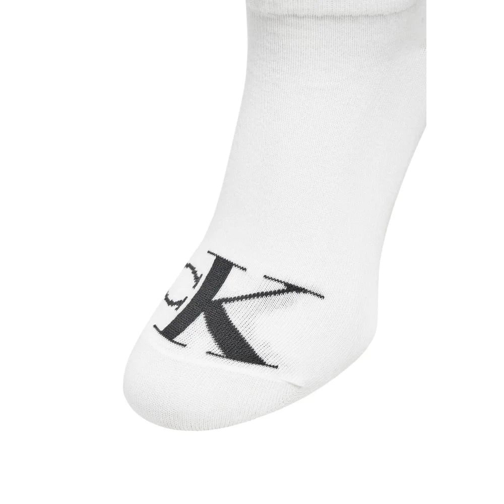 Calvin Klein Jeans White Cotton Sock - 35-38