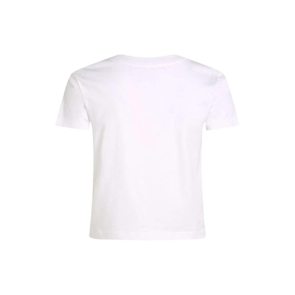 Calvin Klein Jeans White Recycled Cotton T-Shirt - IT38|XS