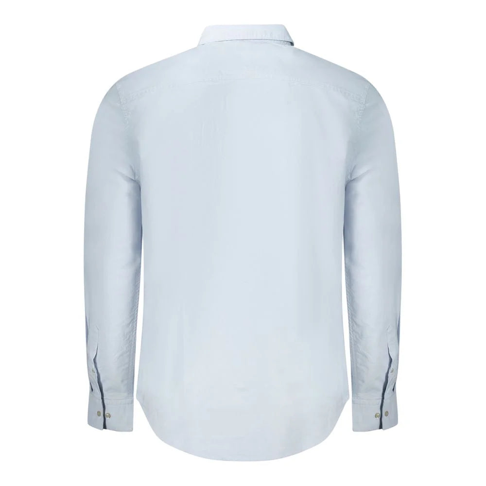 Calvin Klein Light Blue Cotton Men Shirt - S - Shirts