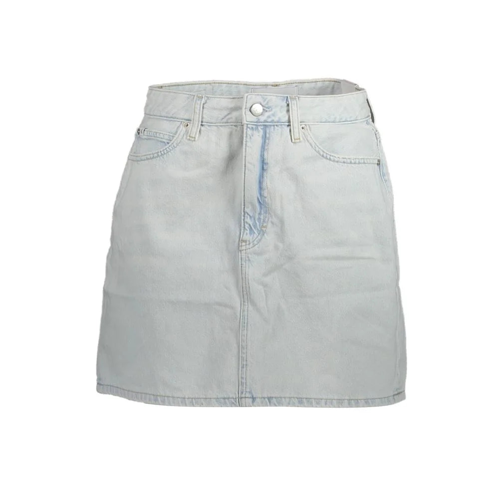 Calvin Klein Light Blue Cotton Women Skirt - W25 - Skirts