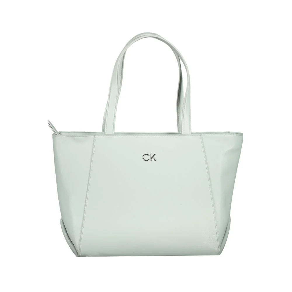 Calvin Klein Light Blue Polyethylene Women Handbag - Shopper Bags