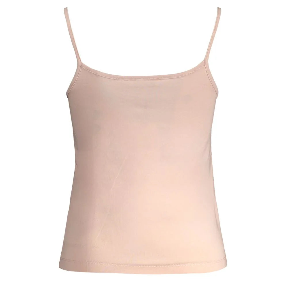 Calvin Klein Pink Cotton Tank Top - Tank Tops