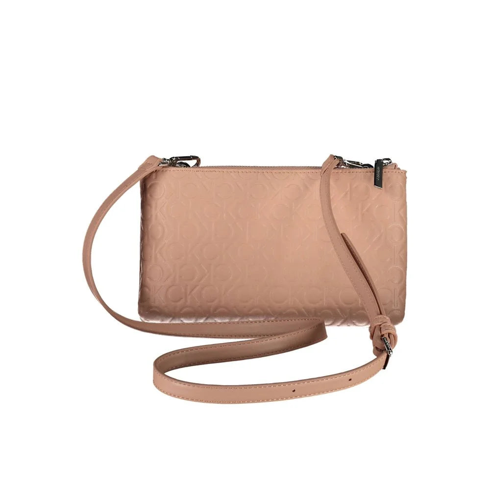 Calvin Klein Pink Polyester Handbag - Cross Body Bags