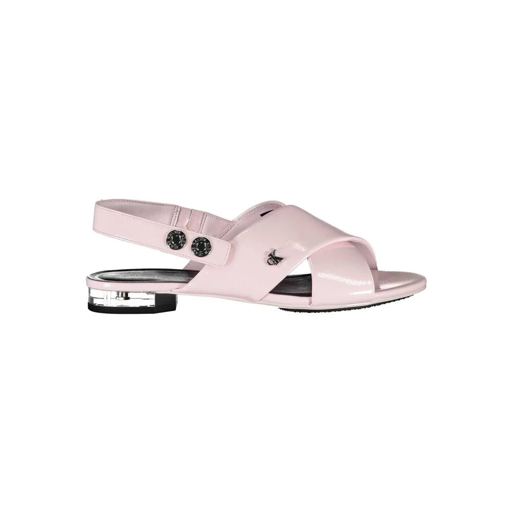 Calvin Klein Pink Polyethylene Women Sandal - Sandals