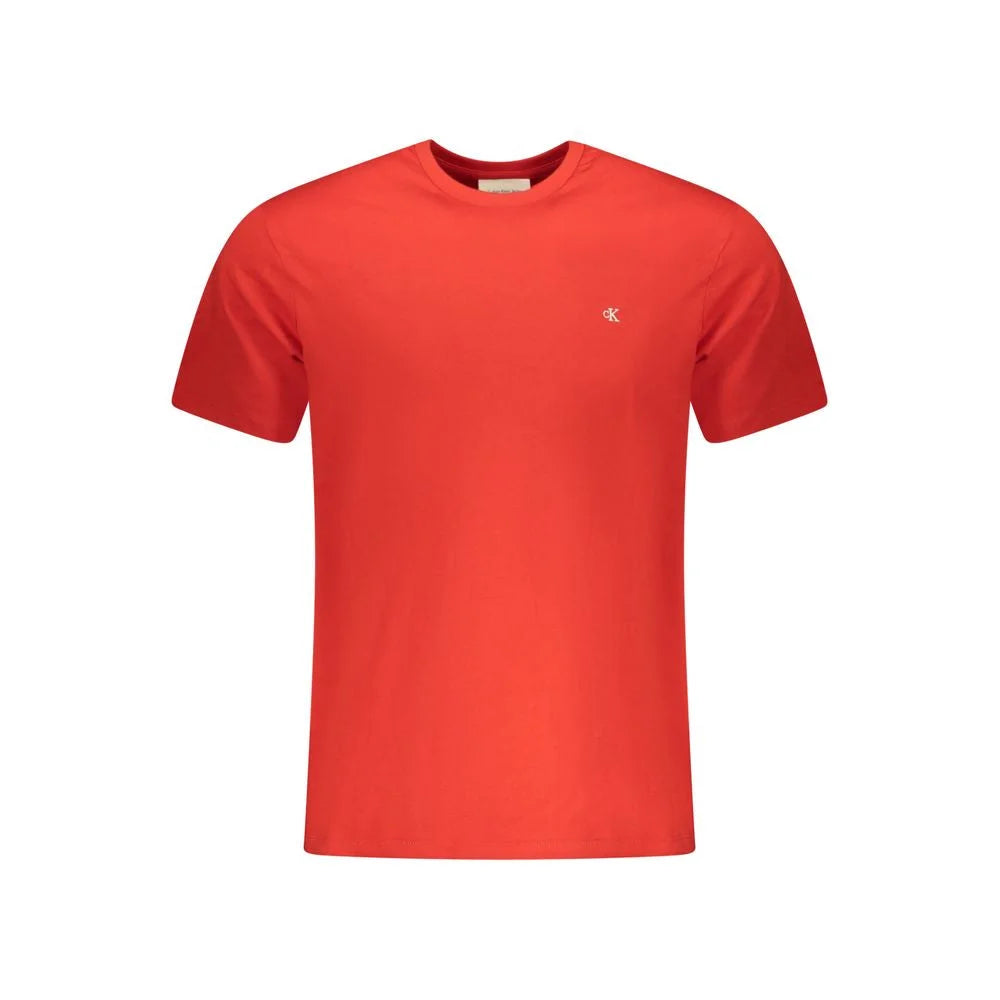 Calvin Klein Red Cotton T-Shirt