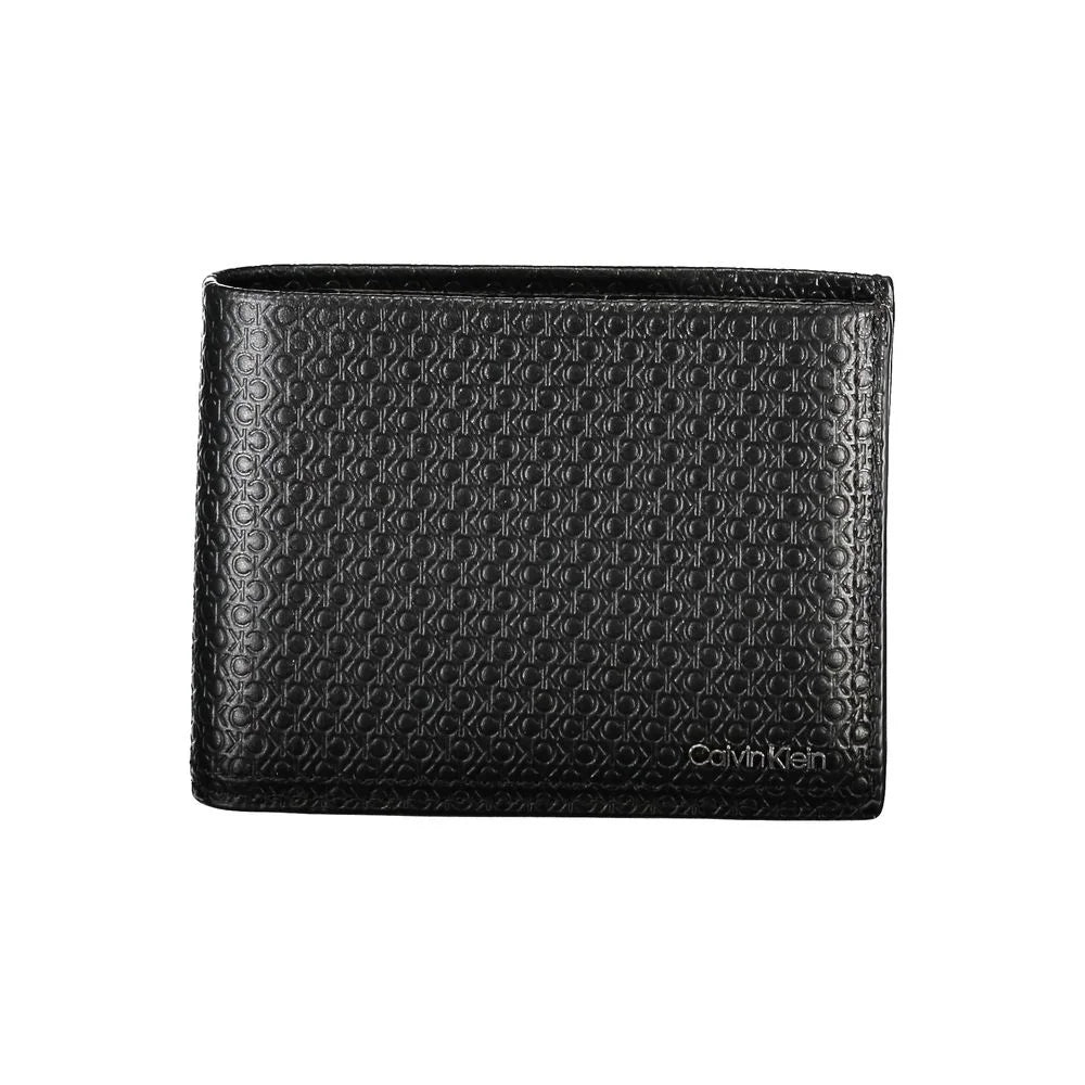 Calvin Klein Sleek Black Leather Bifold Wallet with RFID Block - Wallets