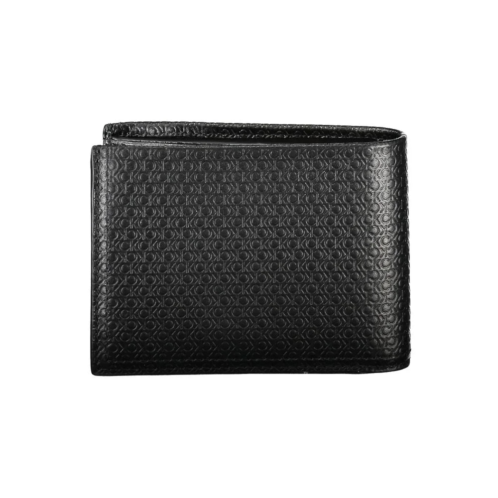 Calvin Klein Sleek Black Leather Bifold Wallet with RFID Block - Wallets