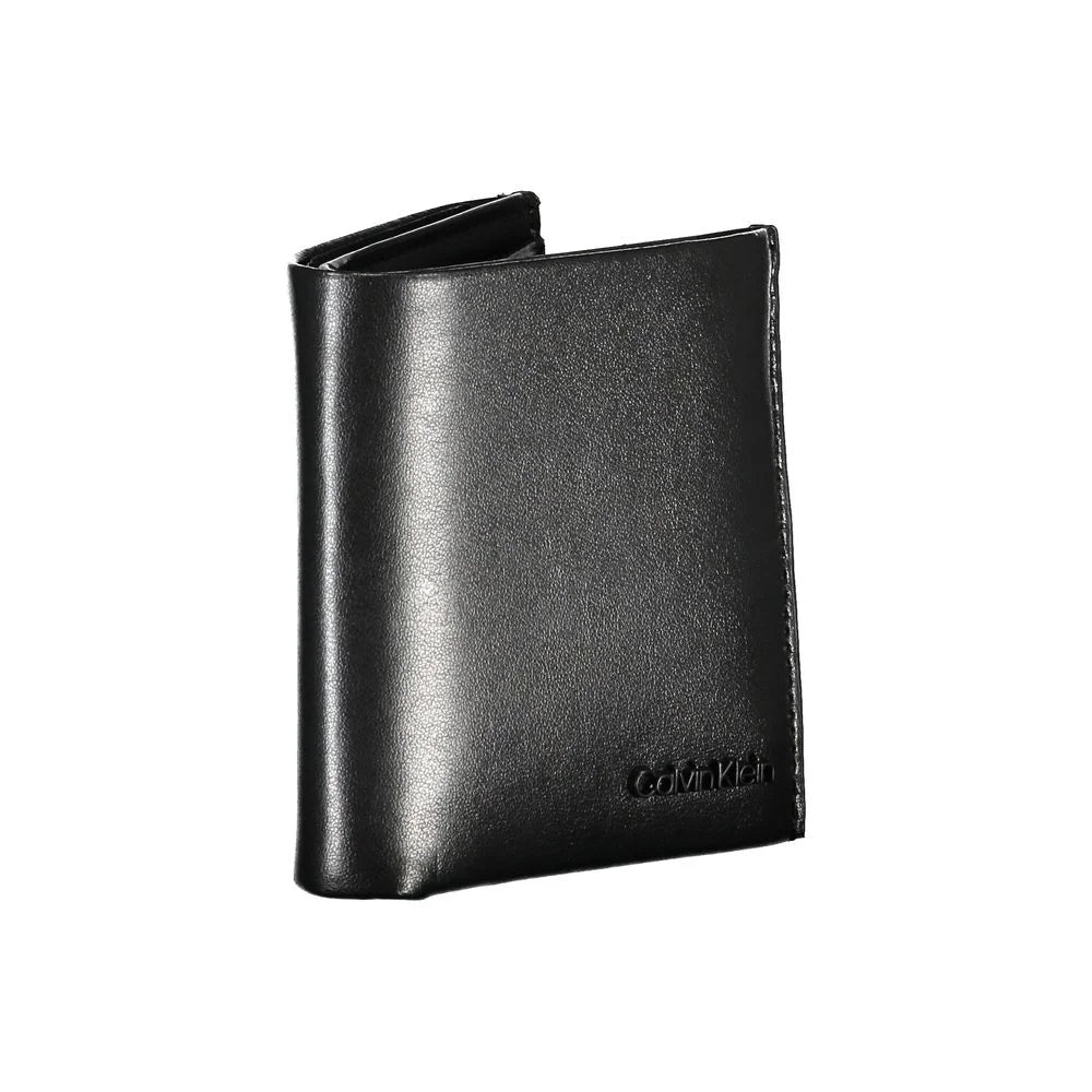 Calvin Klein Sleek Black Leather RFID Wallet - Wallets