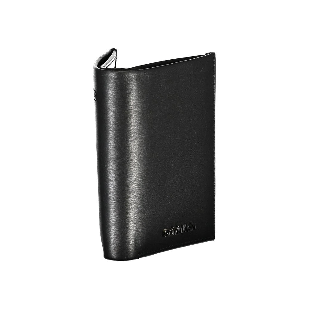 Calvin Klein Sleek Black Leather RFID Wallet - Wallets