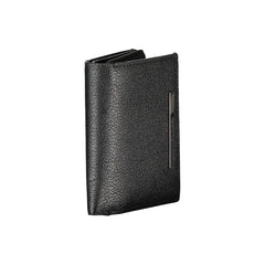 Calvin Klein Sleek Black Leather Wallet with Coin Purse - Wallets