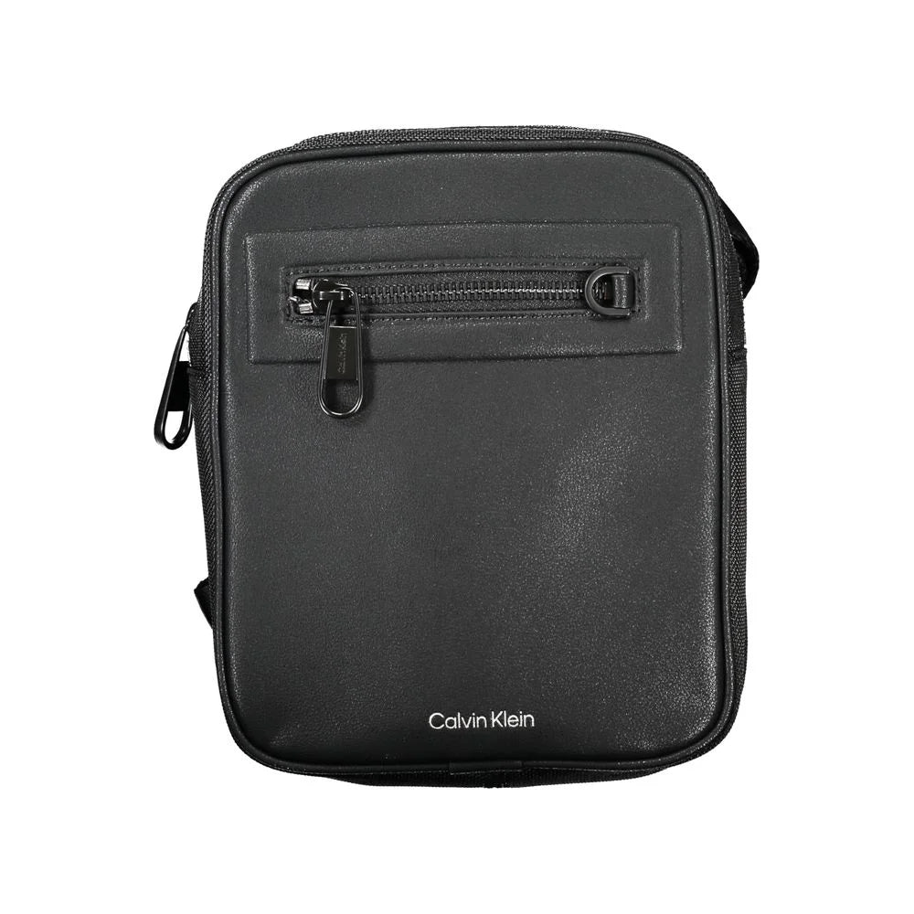 Calvin Klein Sleek Black Shoulder Bag with Contrasting Details - Cross Body Bags